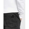 Denim Vyriškos džinsinės JOGGER kelnės su įbrėžimais – juodos V2 OM-PADJ-0150
