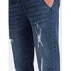 Blue Vyriškos džinsinės kelnės JOGGERS su įbrėžimais – mėlynos V3 OM-PADJ-0150