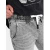 Denim Vyriškos džinsinės JOGGERS kelnės su įbrėžimais – šviesiai pilkos V4 OM-PADJ-0150