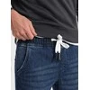 Blue Vyriškos džinsinės kelnės JOGGERS su įbrėžimais – mėlynos V3 OM-PADJ-0150