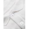 Collar vyriški ilgarankoviai marškinėliai su polo apykakle – balti v1 om-pobl-0114