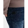 Vyriškos marbled denim joggery pants - dark mėlynas v1 om-padj-0133