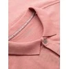 Pink Vyriški polo marškinėliai su dekoratyvinėmis sagomis – išblukusi rožinė spalva V4 S1744