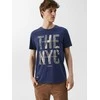 vyriški marškinėliai su spauda „NY city 01 s1830“ – tamsiai mėlyni