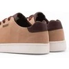 Sneakers vyriški sportbačiai su kombinuotomis medžiagomis - rudi v1 om-focus-0108