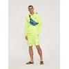 vyriški šortai cltn sh 0122 w456 - neoninės geltonos spalvos