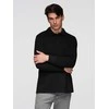 Collar Vyriškas struktūruotas megztinis su polo apykakle – juodas V8 OM-SSNZ-0149