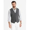 Collar vyriška liemenė su apykakle - grafito spalvos v2 om-blzv-0109