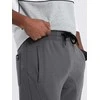 Vyriškos sweatpants p867 - dark pilkas