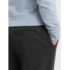 Zipper Vyriškos sportinės kelnės su siūlėmis ir užtrauktuku ant klešnės - grafito melanžo v2 om-pask-0147
