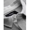 Collar vyriškas džemperis su balta polo apykakle - pelenų spalvos v7 om-ssnz-0132