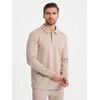 Collar Vyriškas sportinio kostiumo komplektas su polo apykakle ir kelnėmis - smėlio spalvos V2 Z71