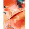Orange Vyriški maudymosi šortai su gėlių motyvais – oranžiniai v5 om-srbs-0140