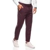 Dark Chino kelnės p1474 - tamsiai raudonos