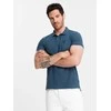 Blue polo marškinėliai – tamsiai mėlyni v13 om-pobs-0100