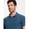 Blue polo marškinėliai – tamsiai mėlyni v13 om-pobs-0100