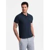 Blue Polo marškinėliai - tamsiai mėlyni v2 om-pobs-0100