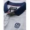 Polo marškinėliai - pilki melanžo v1 om-poss-0105