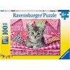 Ravensburger dėlionė, 100 detalių, mielas kačiukas