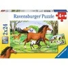 Ravensburger dėlionė 2x24 detalės Arklių pasaulis