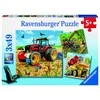 Dėlionė „Ravensburger“ 3x49 detalės: milžiniškos mašinos