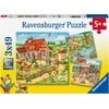 Ravensburger dėlionė 3x49 detalės Atostogos kaime