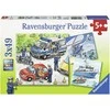 Ravensburger dėlionė 3x49 detalės Policijos veiksmai