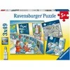 Ravensburger dėlionė 3x49 detalės Kosmoso misija