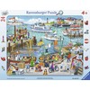 Ravensburger dėlionė rėmeliu, 24 detalės, diena uoste