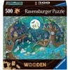 Ravensburger medinė dėlionė, 500 detalių, fantazijos miškas