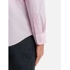 Cotton Įprasti medvilniniai klasikiniai marškiniai - šviesiai rožiniai v2 om-shos-0154