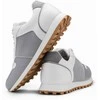 Sneakers Sportbačiai su lopų raštu - balti ir pilki v3 om-fosl-0144