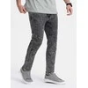 vyriški džinsai su siūlėmis ties keliais - šviesiai mėlyni v3 om-padp-0109