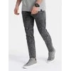 vyriški džinsai su siūlėmis ties keliais - šviesiai mėlyni v3 om-padp-0109