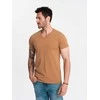 Ombre Clothing Vyriški ombre stiliaus marškinėliai rudi
