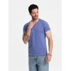 Ombre Clothing Vyriški ombre marškinėliai violetiniais raštais