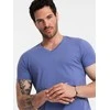Ombre Clothing Vyriški ombre marškinėliai violetiniais raštais