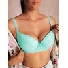 Moteriška push-up liemenėlė ulr344 - turkio spalvos
