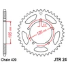 Jt Sprockets Galinė žvaigždė JTR24 YAMAHA DT / APRILIA MX / RX 50 1998-2006