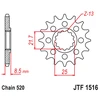 Jt Sprockets Priekinė žvaigždutė JTF1516