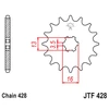 Jt Sprockets Priekinė žvaigždutė JTF428