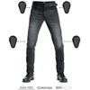Vyriški džinsai PANDO MOTO ROBBY Slim-Fit Cordura® Juodi