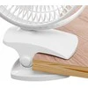 Ventiliatorius Adler Rechargeable Clip-on Desk Fan | AD 7342 | Table Fan | 5 W | Diameter 15.5 cm | Greičių skaičius 3 | Oscillation | Baltas