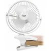 Ventiliatorius Adler Rechargeable Clip-on Desk Fan | AD 7342 | Table Fan | 5 W | Diameter 15.5 cm | Greičių skaičius 3 | Oscillation | Baltas