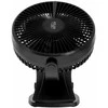 Ventiliatorius Adler Rechargeable Clip-on Desk Fan | AD 7342 | Table Fan | 5 W | Diameter 15.5 cm | Greičių skaičius 3 | Oscillation | Juodas