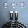 Kabelis AXAGON BUCM3-CM20AB USB-C < > USB-C 3.2 Gen 1/PD 60W/3A/ALU/Juodas pintas/2m