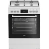 Viryklė BEKO FBM62330GWDTN, Plotis 60 cm, A, Dujinė/Elektrinė, LED ekranas