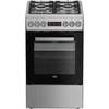 Viryklė BEKO Cooker | FSM52321DXDT | Hob type Gas | Oven type Electric | Stainless Steel | Plotis 50 cm | Grilling | Gylis 60 cm | 60 L