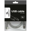 GEMBIRD CCP-USB2-AMBM-6G USB 2.0 A-B 1.8m kabelis, pilkos spalvos