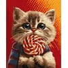 Art Active Candy Dailininko rinkinys su skaičiais Katė su saldainiais KHO6594 40x50 AP0036